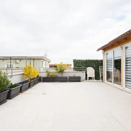 Attico Con Vista Roma - Luxury Con Terrazzo Panoramico تْشامبينو